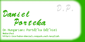 daniel porteka business card